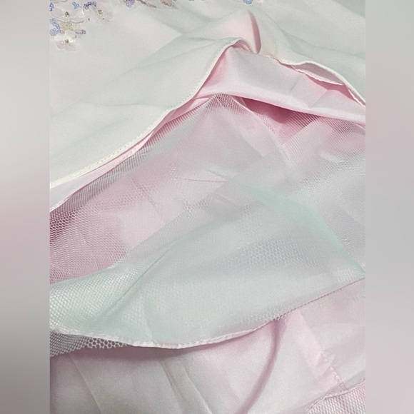 PromGirl Sheer-Bodice Floral Sequin Dress Size 4 - Picture 8 of 9